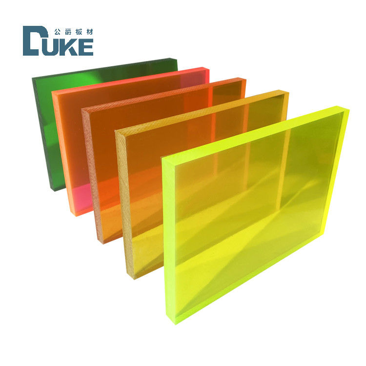 Fluorescent  Customizable PMMA Sheet  High Quality Acrylic Panel for LED Advertising Light Box Signs