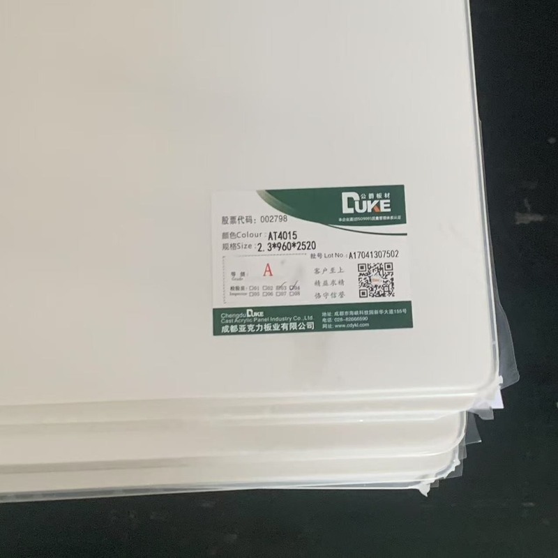 100% वर्जिन मिसुबिशी एमएमए सफेद ओपल कास्ट एक्रिलिक शीट शिल्प रंगीन बाथटब प्लास्टिक शीट काटने