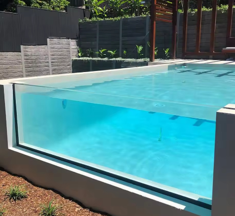 High Quality Custom Size Outdoor Infinity Pool Acrylic Pool Wall for Home and Commercial Use