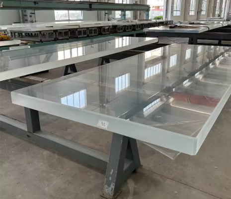 Transparent Acrylic Wall Panels System for Infinity Edge Pool Custom Manufacturing & CNC Cutting Service